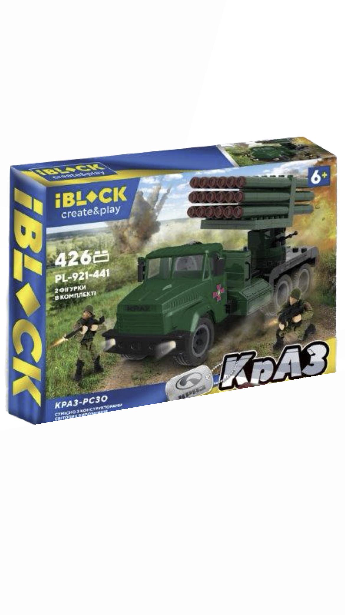 Конструктор IBLOCK Армія КРАЗ РСЗО 426 деталей (PL-921-441)