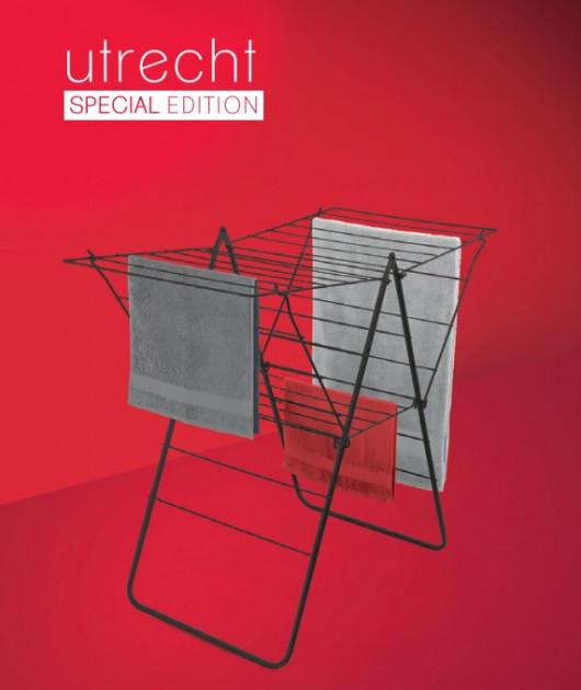 Сушилка Metaltex Utrecht для белья покрытия Epotherm 58x113x98 см Черный (407022 001) - фото 2