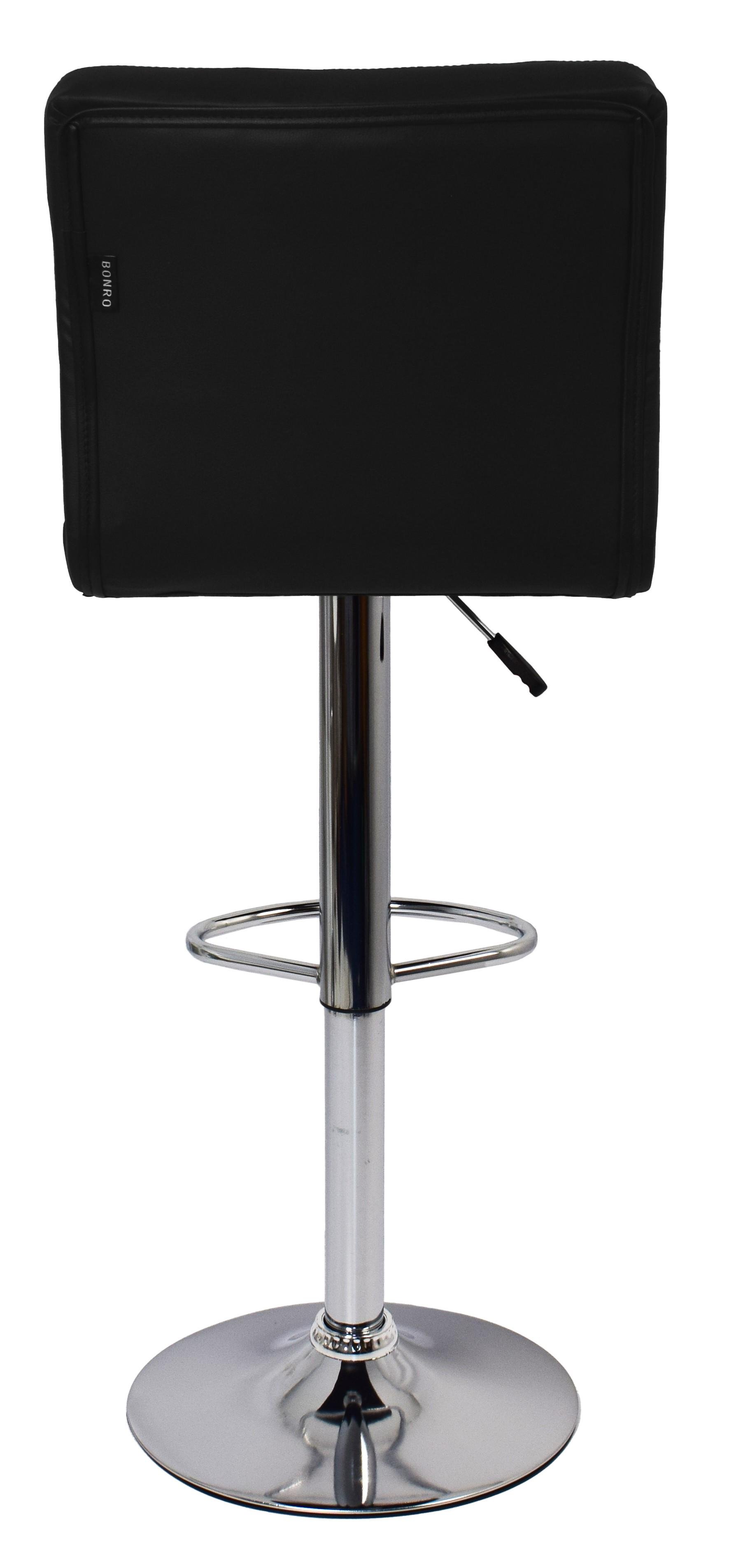 Барний стілець зі спинкою Bonro BC-0106 чорний - фото 11