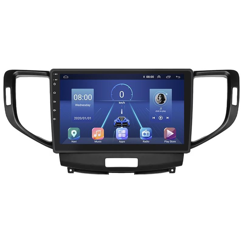 Штатная магнитола Lesko для Honda Accord VIII 2007-2011 экран 9" 2/32Gb 4G Wi-Fi GPS Top Хонда Акорд