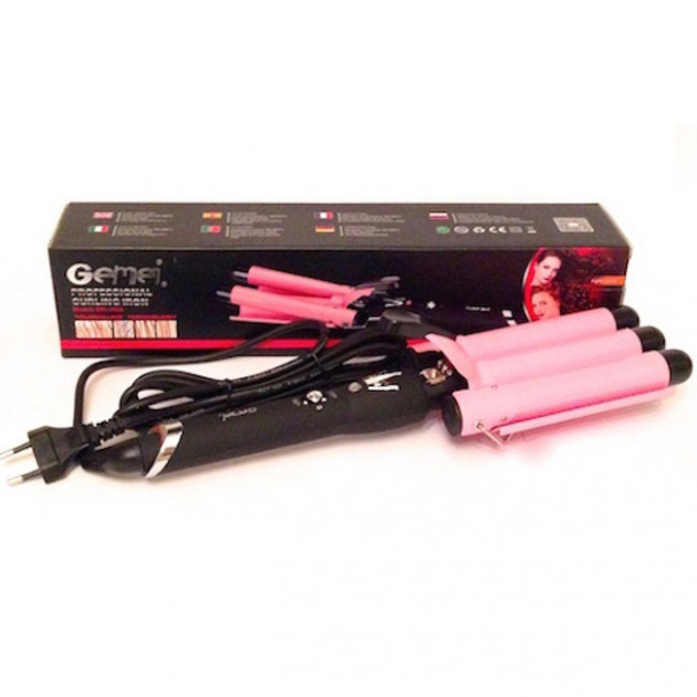 Плойка тройная GEMEI GM-1956-25 Triple - фото 2 Плойка тройная GEMEI GM-1956-25 Triple - фото 2