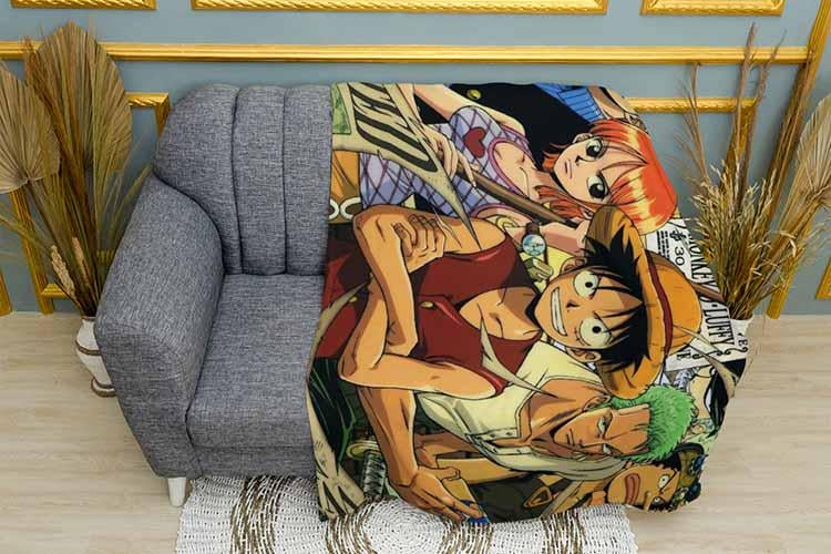 Плед Luffy and his friends One Piece плюш однослойный 135х150 см (113063)