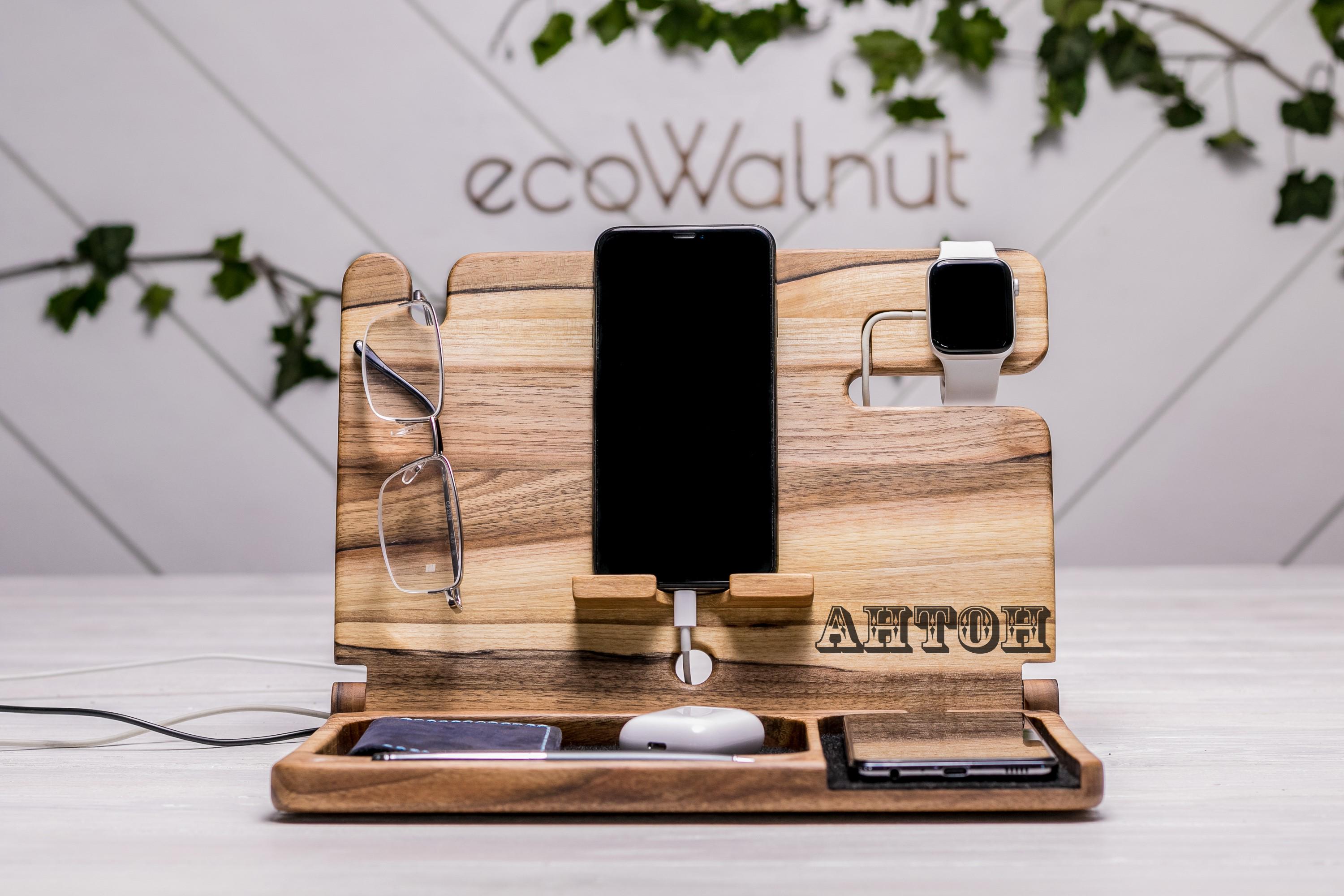 Зарядний пристрій бездротовий EcoWalnut для iPhone годинника (EW-45.2)