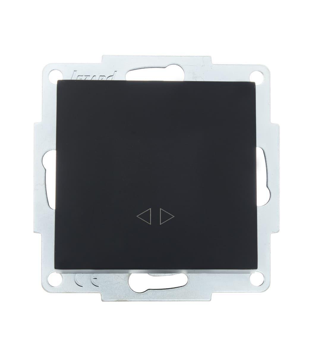 Вимикач одноклавішний проміжний Lezard Vesna Чорний (00000023100)