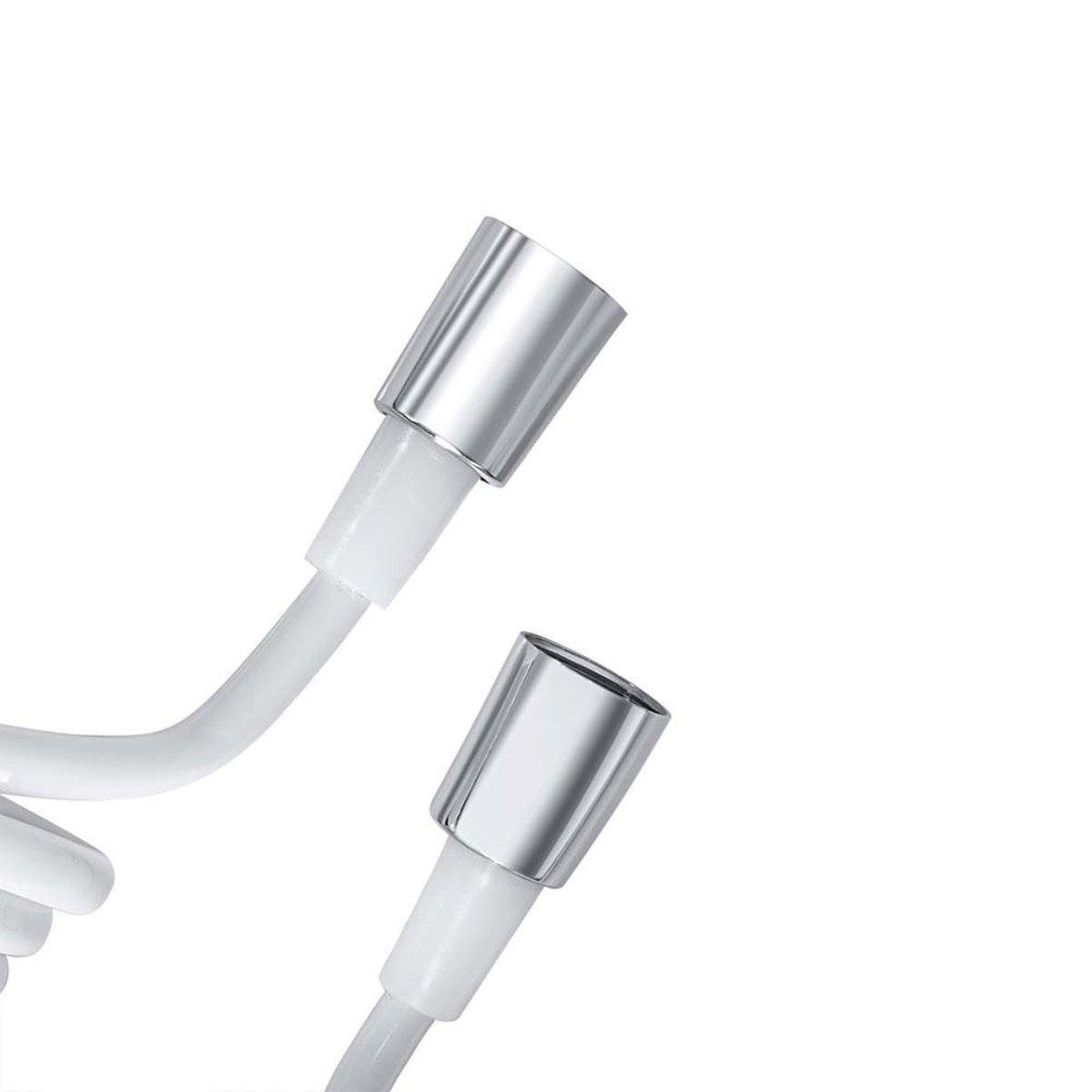 Шланг для гигиенической лейки Aquastrong Nylon спираль 1,5 м Белый (HS-420-15) - фото 3 Шланг для гигиенической лейки Aquastrong Nylon спираль 1,5 м Белый (HS-420-15) - фото 3