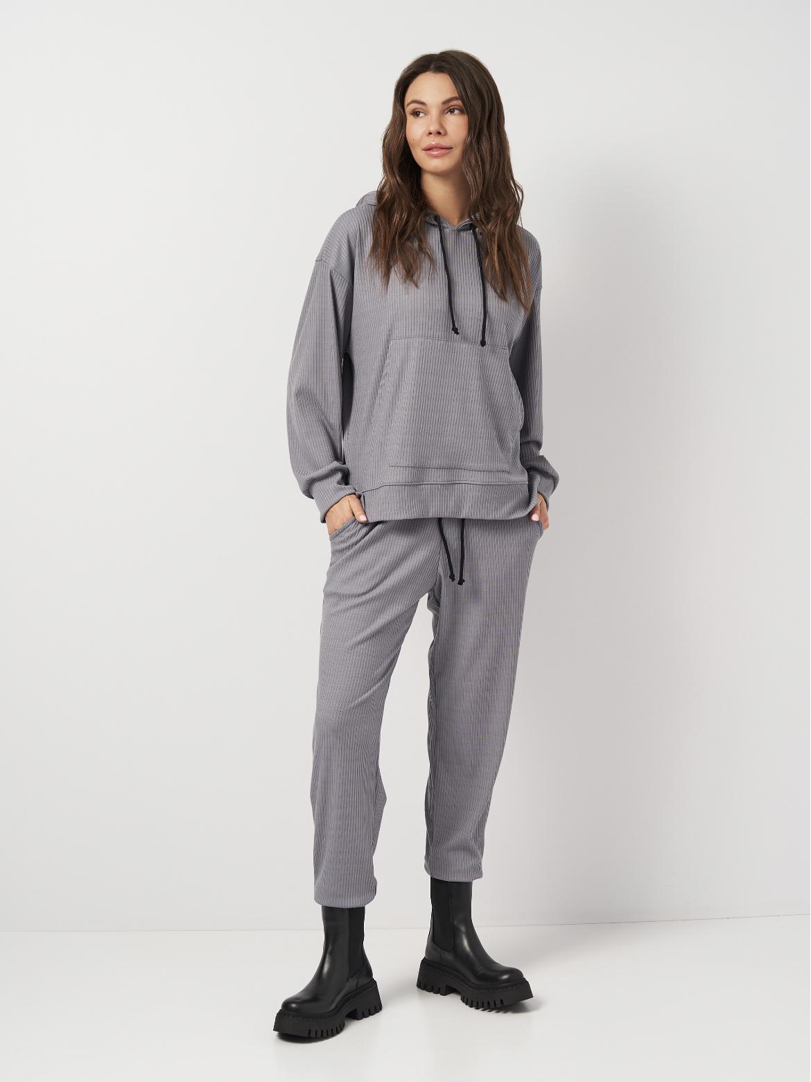 Костюм в рубчик женский Мари р. 56 Серый (2285640818)