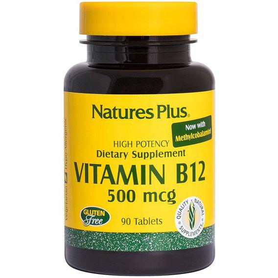 Метилкобаламин Nature's Plus Vitamin B12 500 mcg 90 Tabs (NTP1710)