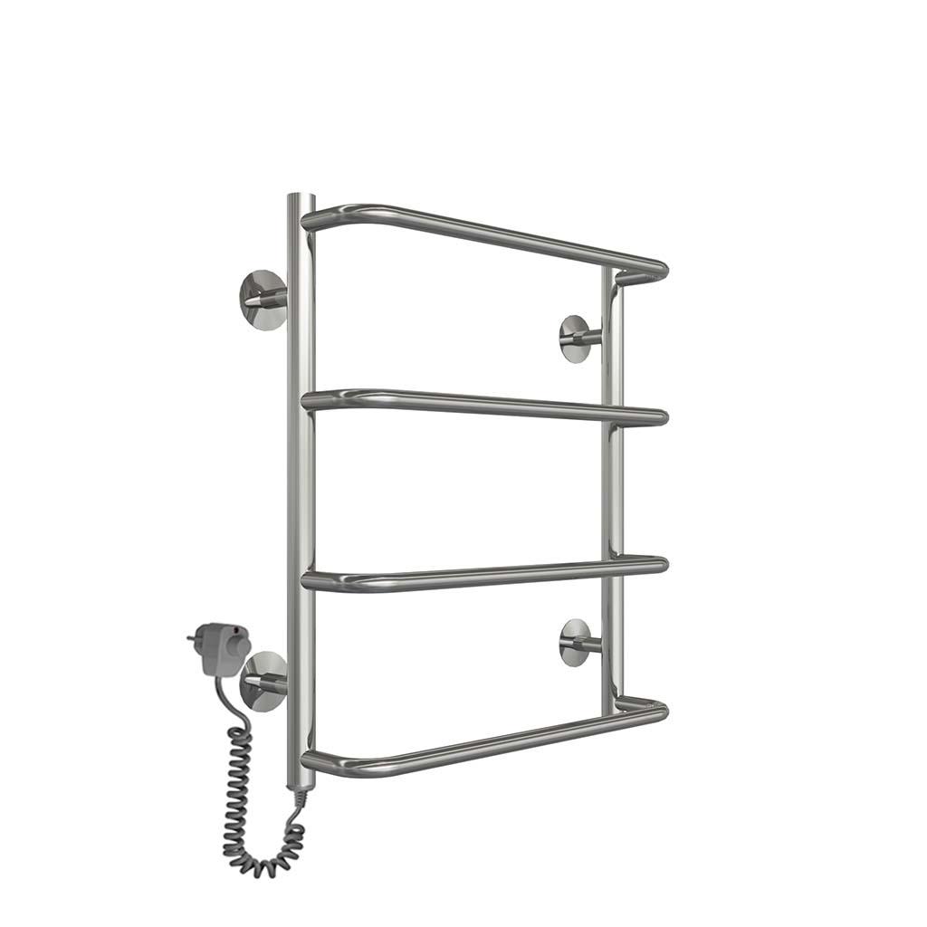 Рушникосушарка електрична Deffi Стандарт П4 EF16 ліве підключення нержавіюча сталь 500х600 мм Хром (C.SS.60.50.4.E.C.L.5)