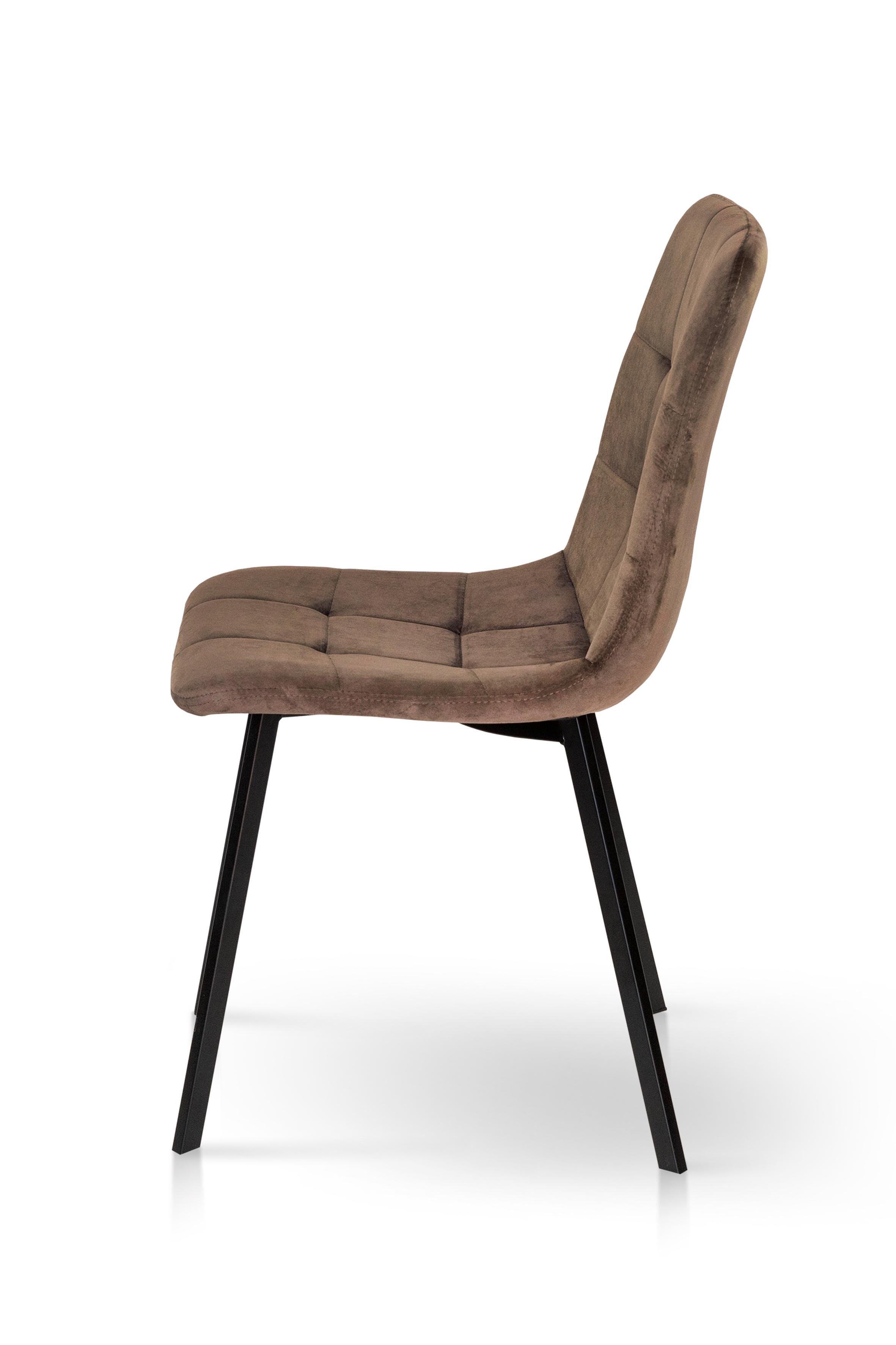 Стілець для кухні та вітальні ГРЕЙС Ментос 420х870х450 мм Чорний/Тобакко (GAА0054752) - фото 2 Стілець для кухні та вітальні ГРЕЙС Ментос 420х870х450 мм Чорний/Тобакко (GAА0054752) - фото 2