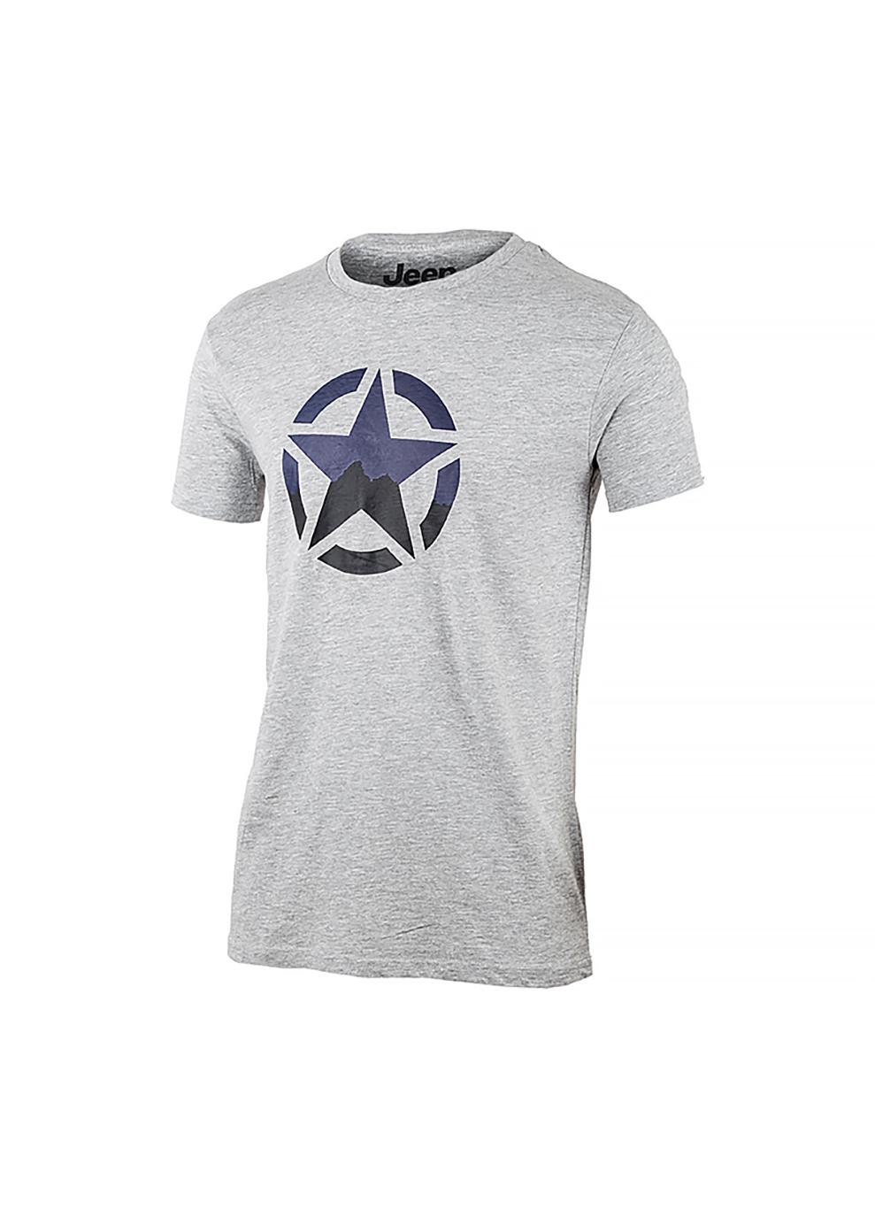 Футболка мужская JEEP T-SHIRT STAR J22W L Серый (O102582-G347 L)