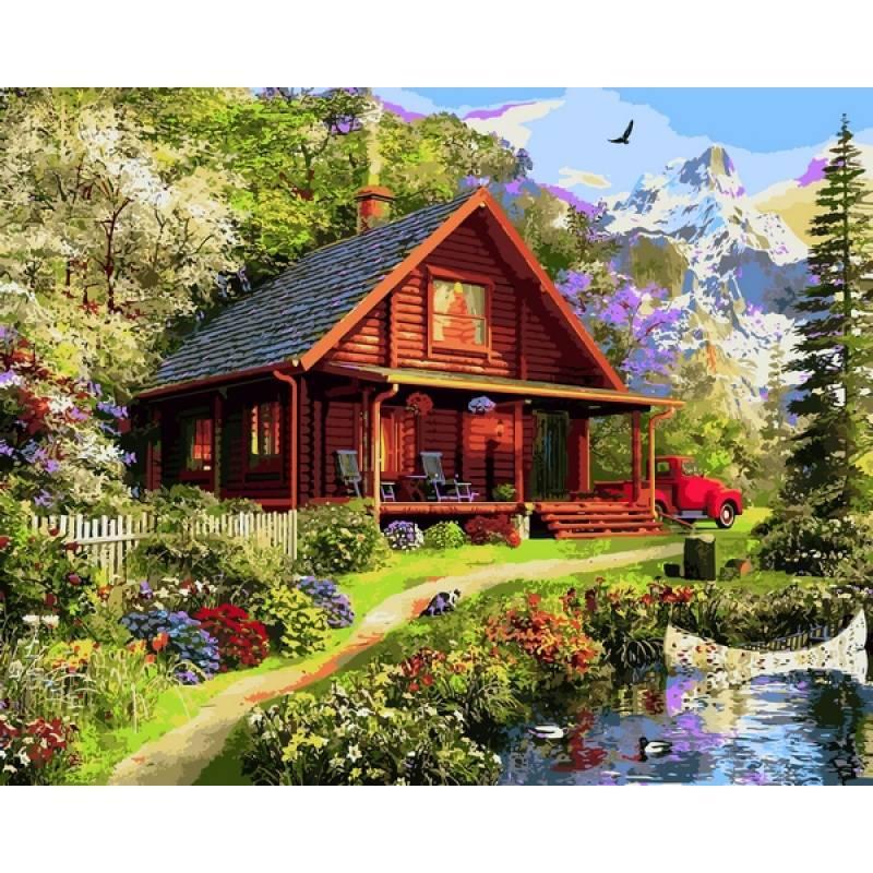 Картина по номерам Mariposa Домик мечты Q2204 40х50 см в коробке