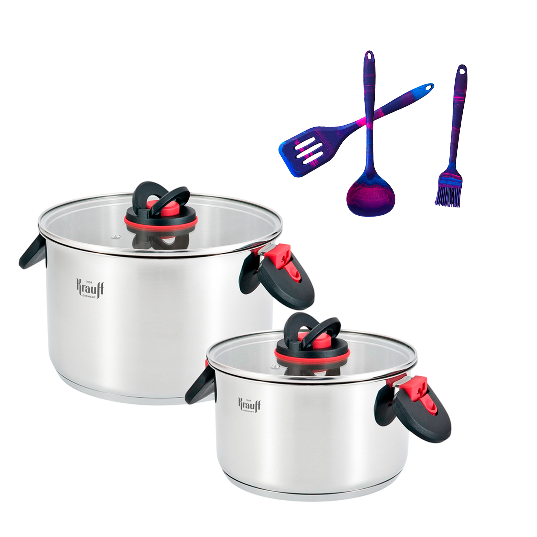 Набор из 2-х кастрюль Krauff Prime Chef с теркой 3,6/6,1 л (55-333-571)