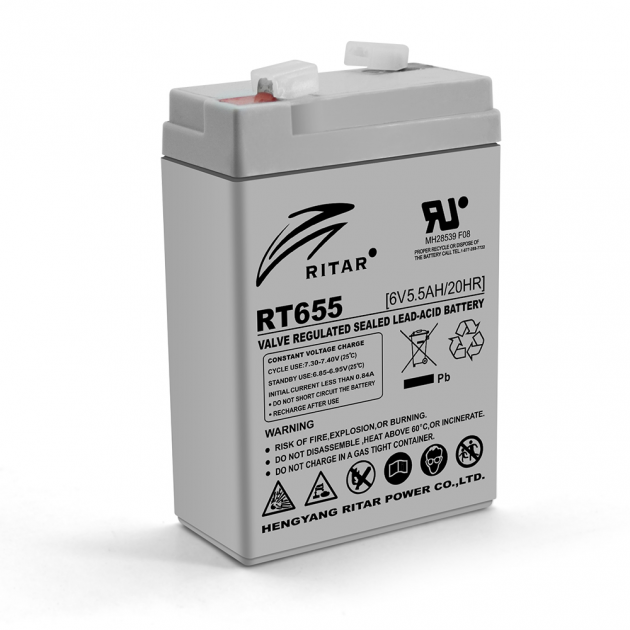 ᐉ  батарея AGM Ritar RT655 6V 5.5Ah