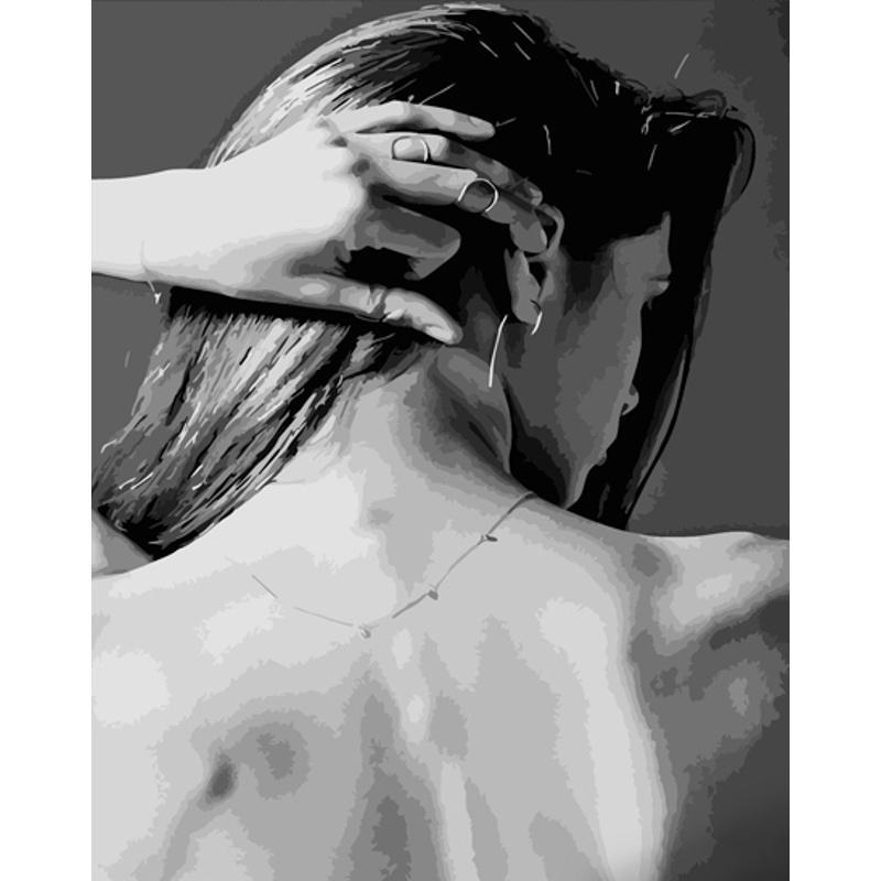 Картина по номерам Strateg Премиум Женское состояние 40x50 см (DY339)