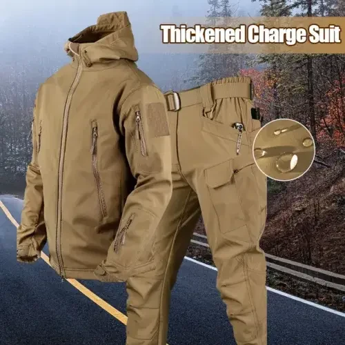 Костюм військовий Soft shell куртка/штани S Койот (2326861458) - фото 2 Костюм військовий Soft shell куртка/штани S Койот (2326861458) - фото 2