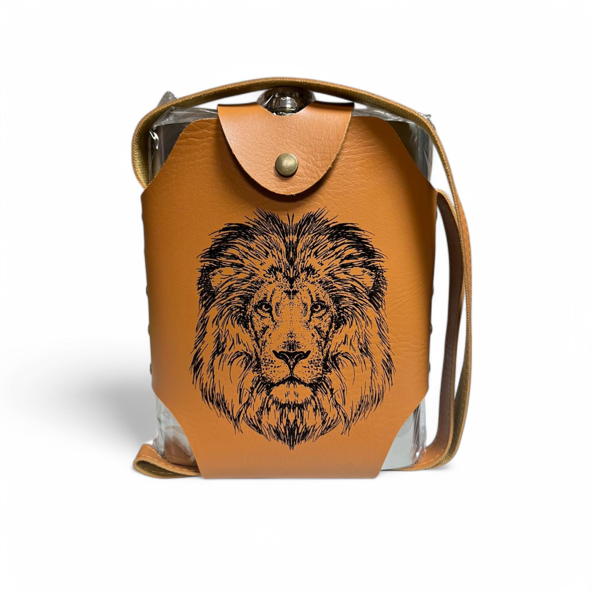 Фляга Hip Flask в чехле 48 oz 1419 мл из нержавеющей стали под гравировку (F_D501)