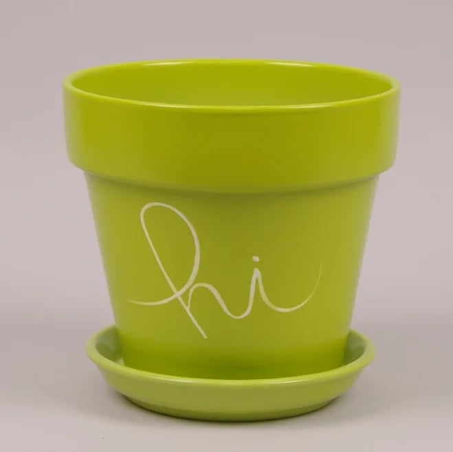 Горшок керамический Flora Hello Наперсток 2,8 л Салатовый (7673)