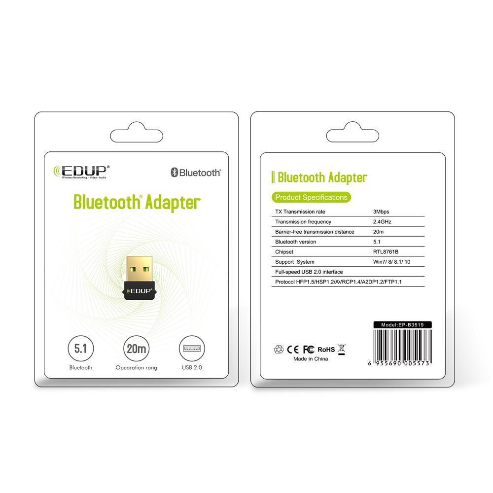 Адаптер Bluetooth 5.0 EDUP Black (EP-B3519) - фото 5