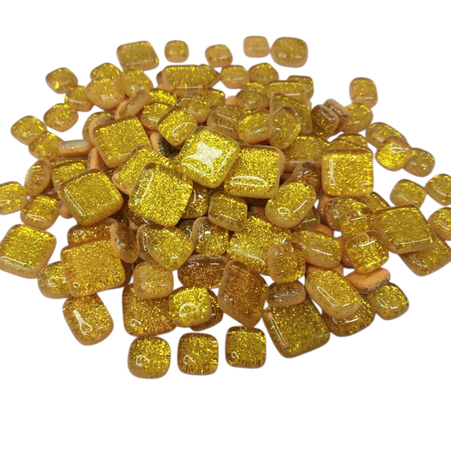 Набор кусочков мозаики камушки с блестками 4 мм 200 г 150-180 шт. Желтый (7830) Набор кусочков мозаики камушки с блестками 4 мм 200 г 150-180 шт. Желтый (7830)