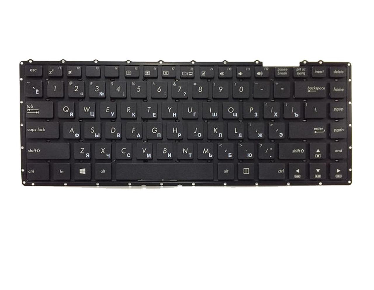 Клавиатура для ноутбука Asus A455 A455LN матовая (0KNB0-4135RU00)