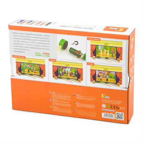 Ігровий набір Viga Toys Магнітний театр (18186) - фото 6 Ігровий набір Viga Toys Магнітний театр (18186) - фото 6