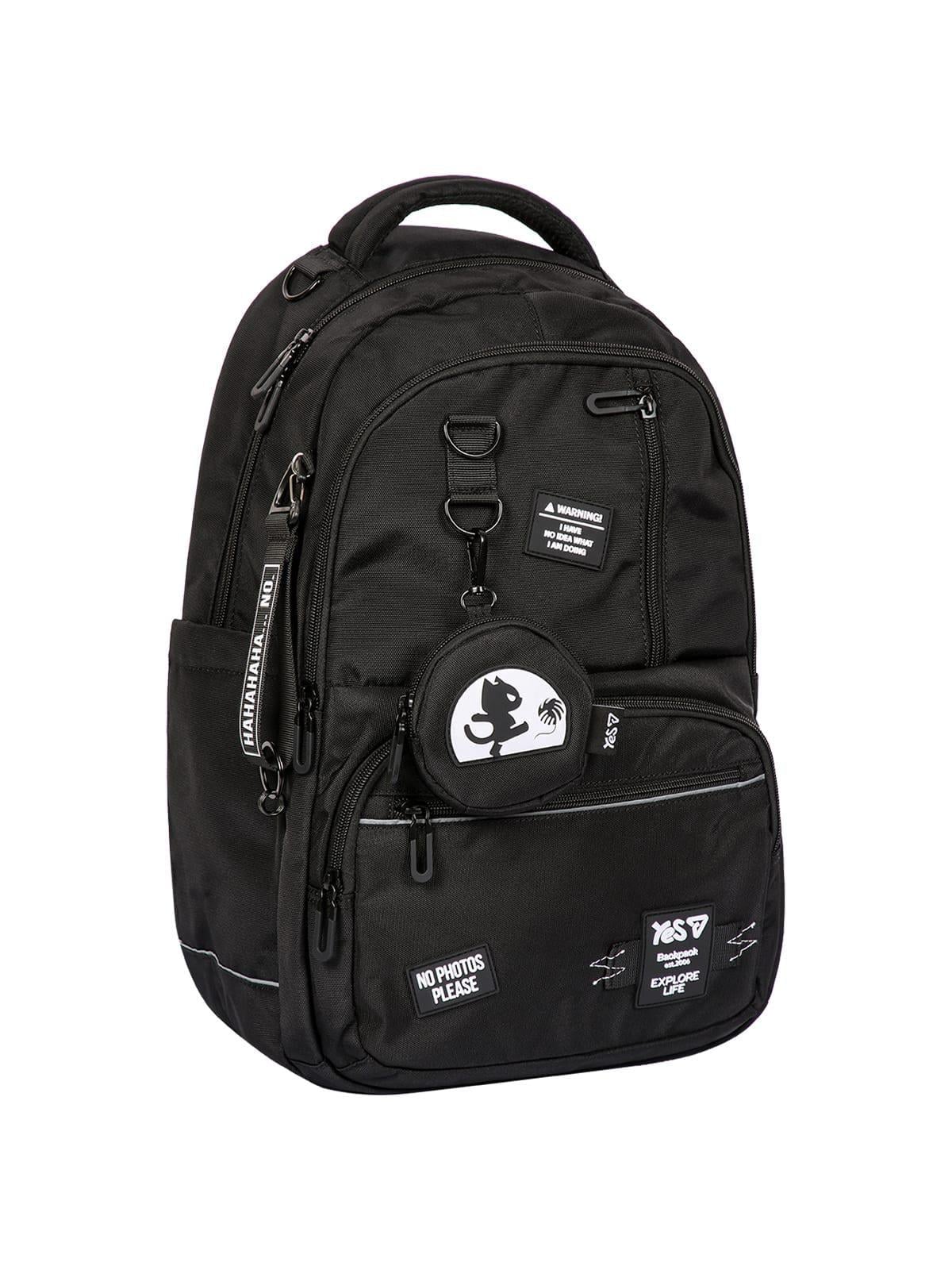 Школьный рюкзак YES TS-50L Cat Black (550374)