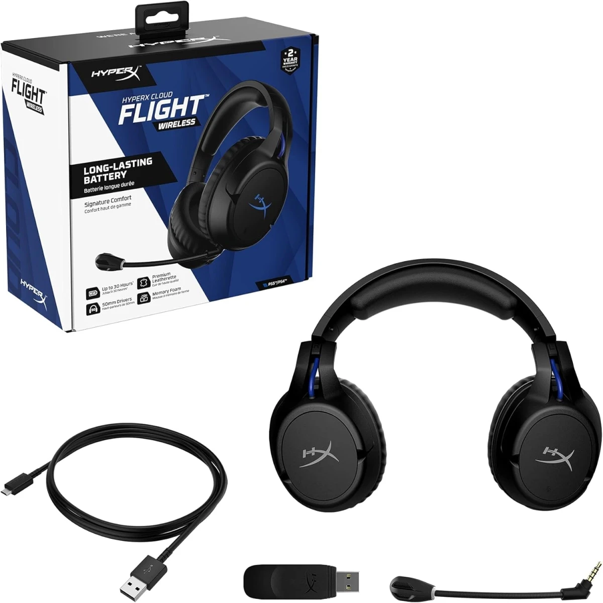 Навушники HyperX Cloud Flight Playstation HHSF1-GA-BK/G (4P5H6AA) - фото 8