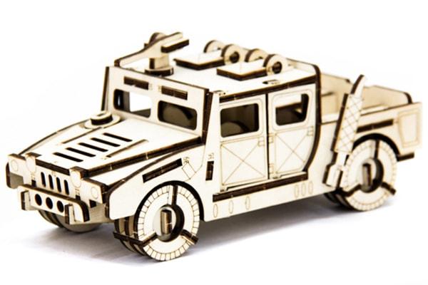 Деревянный конструктор Хаммер 74 детали