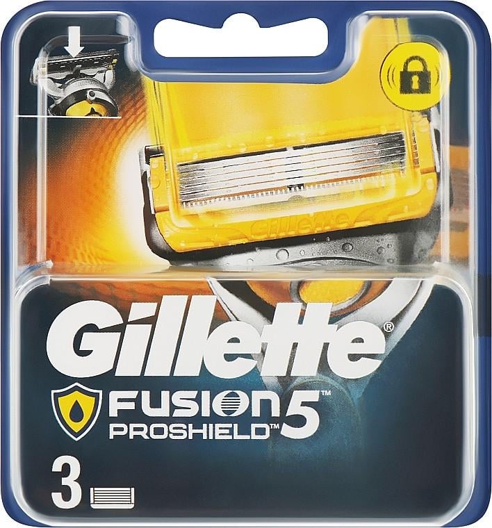 Касети для гоління змінні GILLETTE Fusion ProShield 3 шт. (7702018389377)