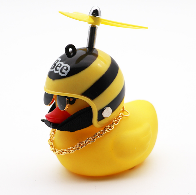 Фігурка Качка гонщик в шоломі Бджола (2856007741)