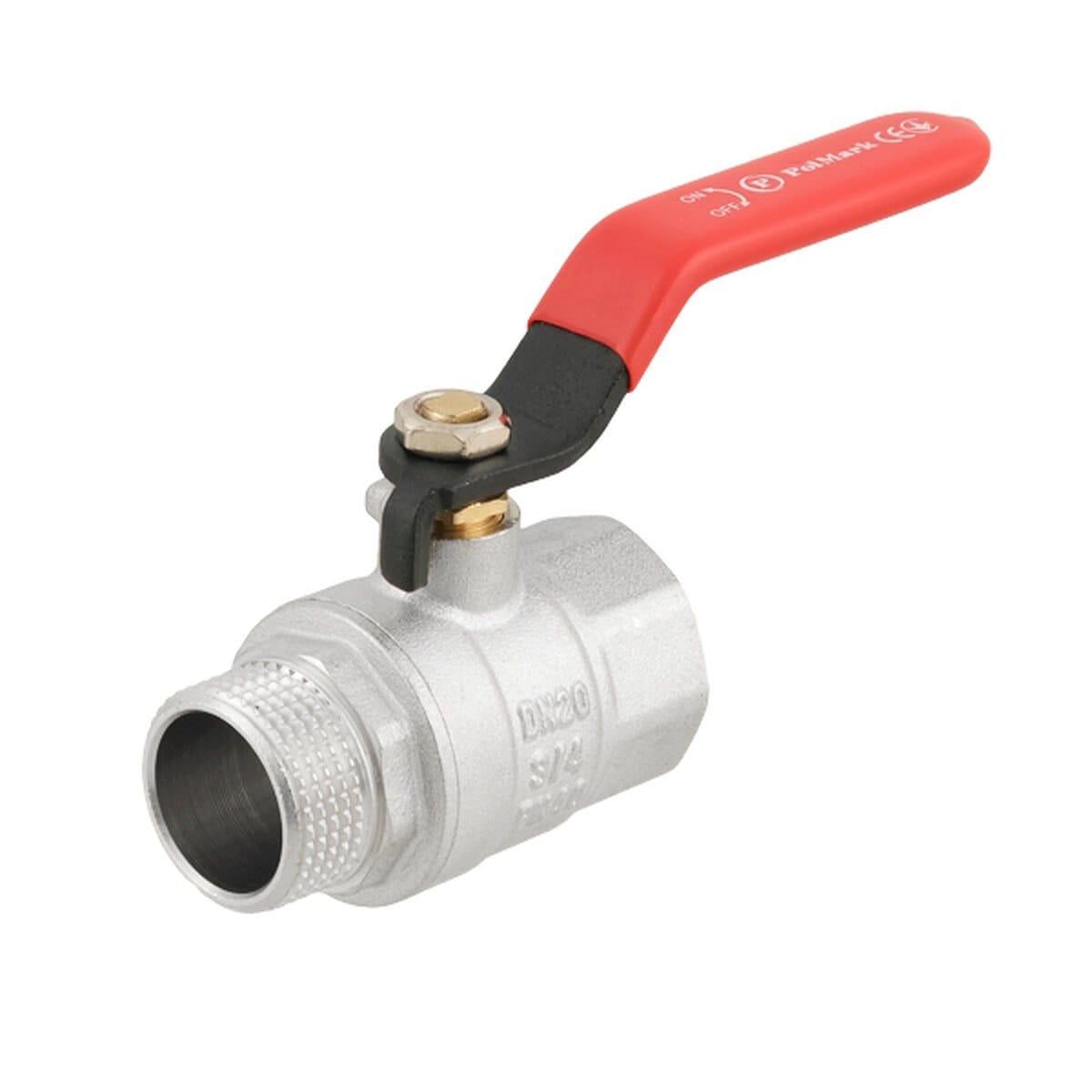 Кран шаровой PLM STRONG 3/4" ВЗ прямой латунь (PSVH12)