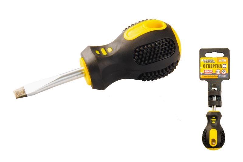 Викрутка плоска Mastertool SL6х38 мм (48-5638)