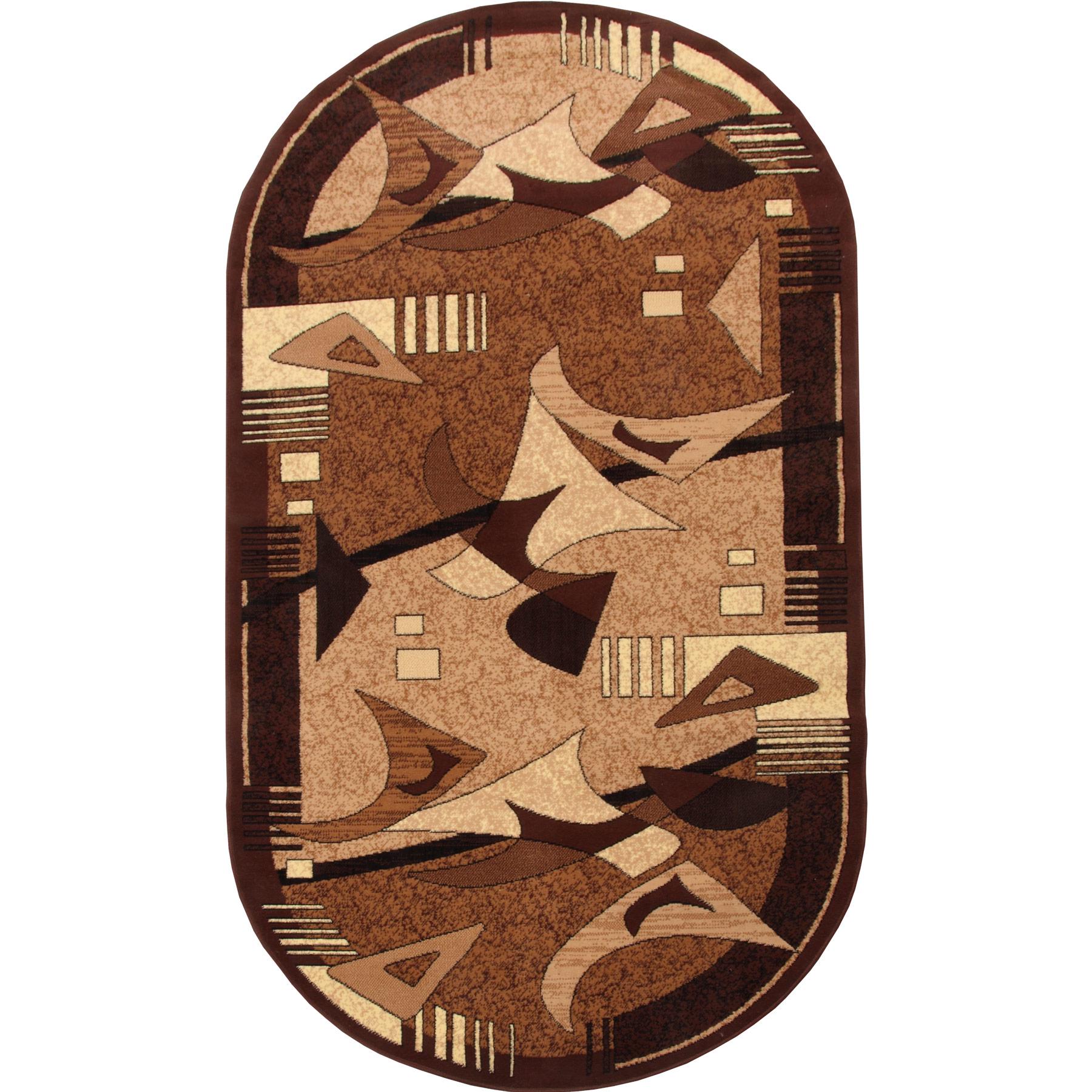 Ковер Karat 106/12 овальный 1,5x3 м Коричневый/Бежевый (00-00010796)