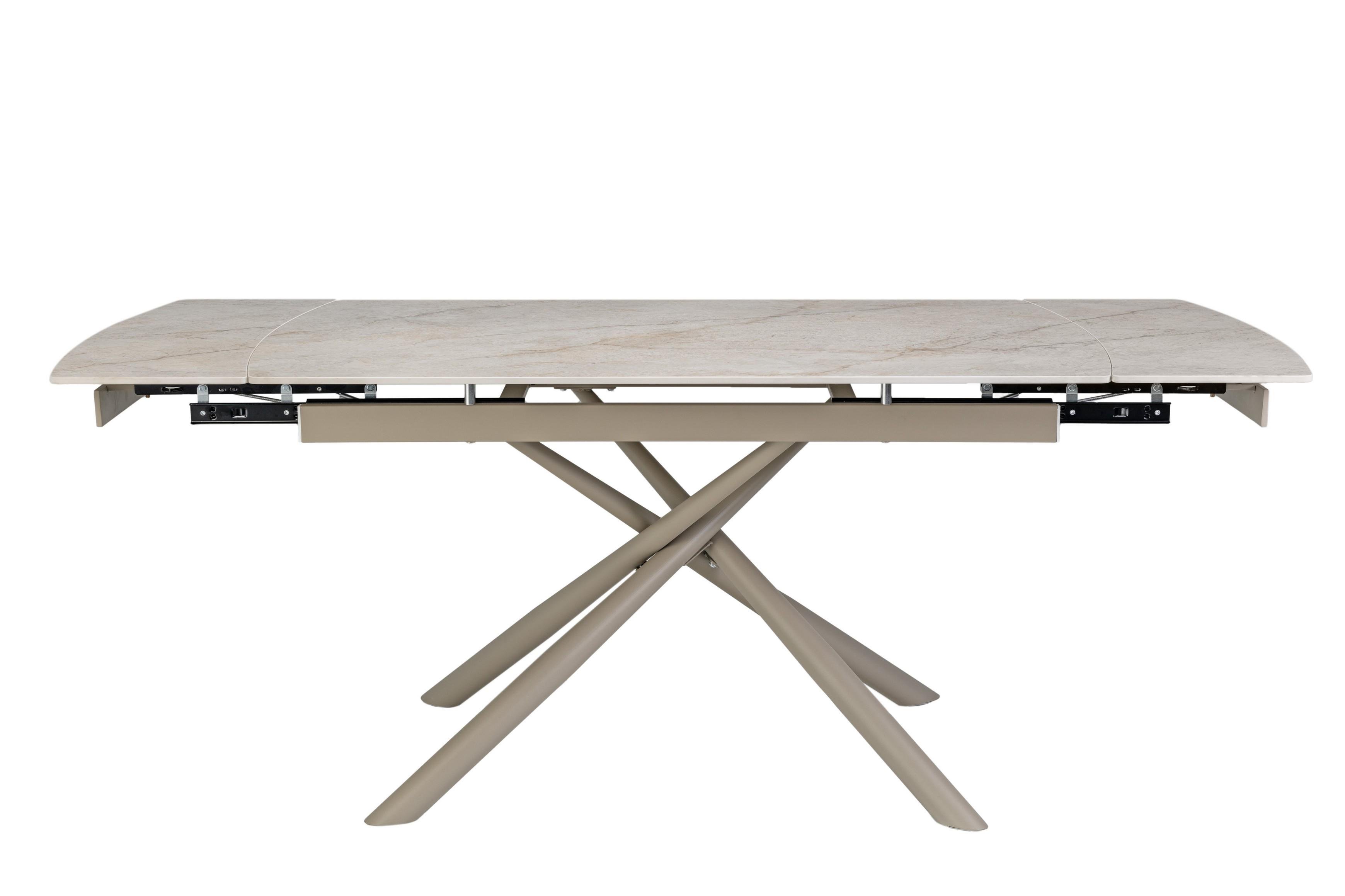 Стол обеденный раздвижной Vetro Mebel Пино 1400-2000x900x760 мм Мистик грей/капучино (TМL-1200-1) - фото 3 Стол обеденный раздвижной Vetro Mebel Пино 1400-2000x900x760 мм Мистик грей/капучино (TМL-1200-1) - фото 3