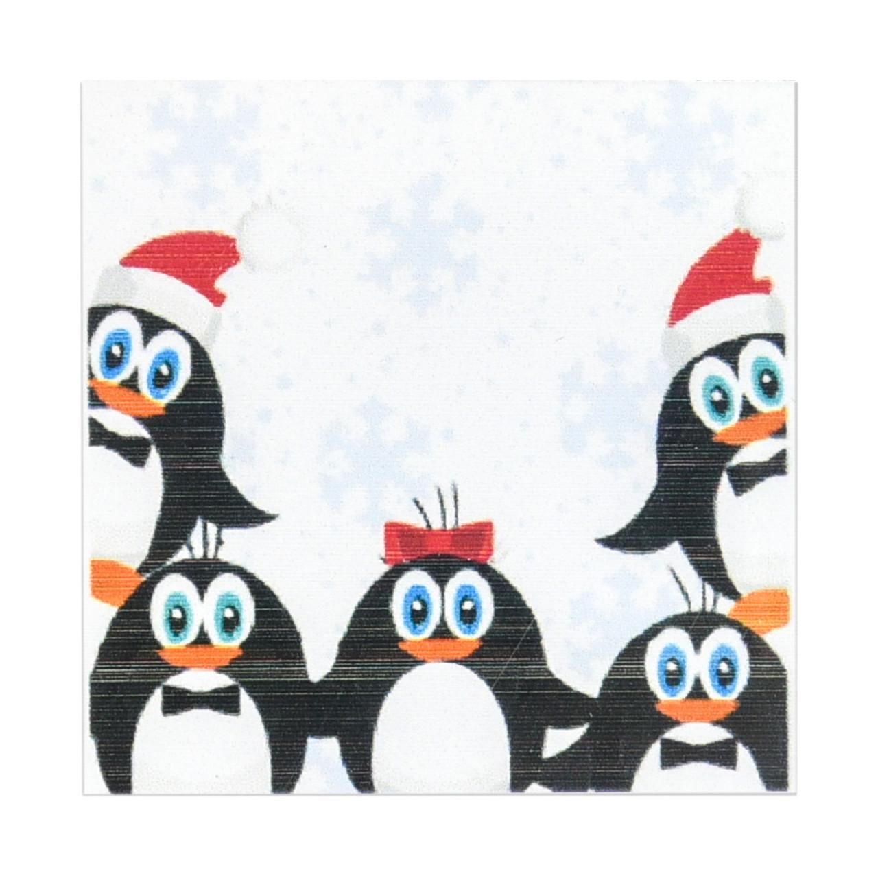 Картина по номерам Strateg Пять пингвинов 20х20 см (HH6328)