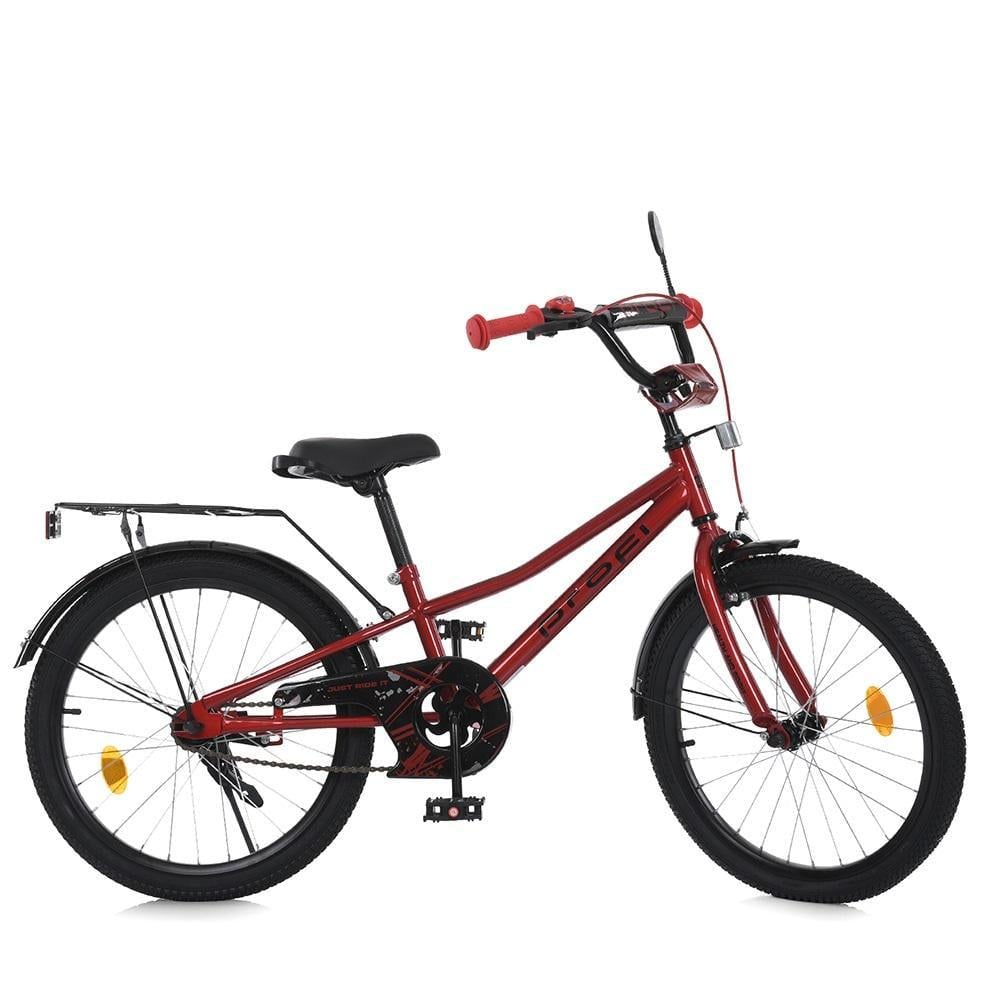 Дитячий велосипед PROF1 Prime 20" з багажником Червоний - фото 1 Дитячий велосипед PROF1 Prime 20" з багажником Червоний - фото 1