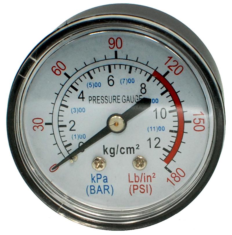 ? Манометр компрессора большой пластик 1/4 (комп002)