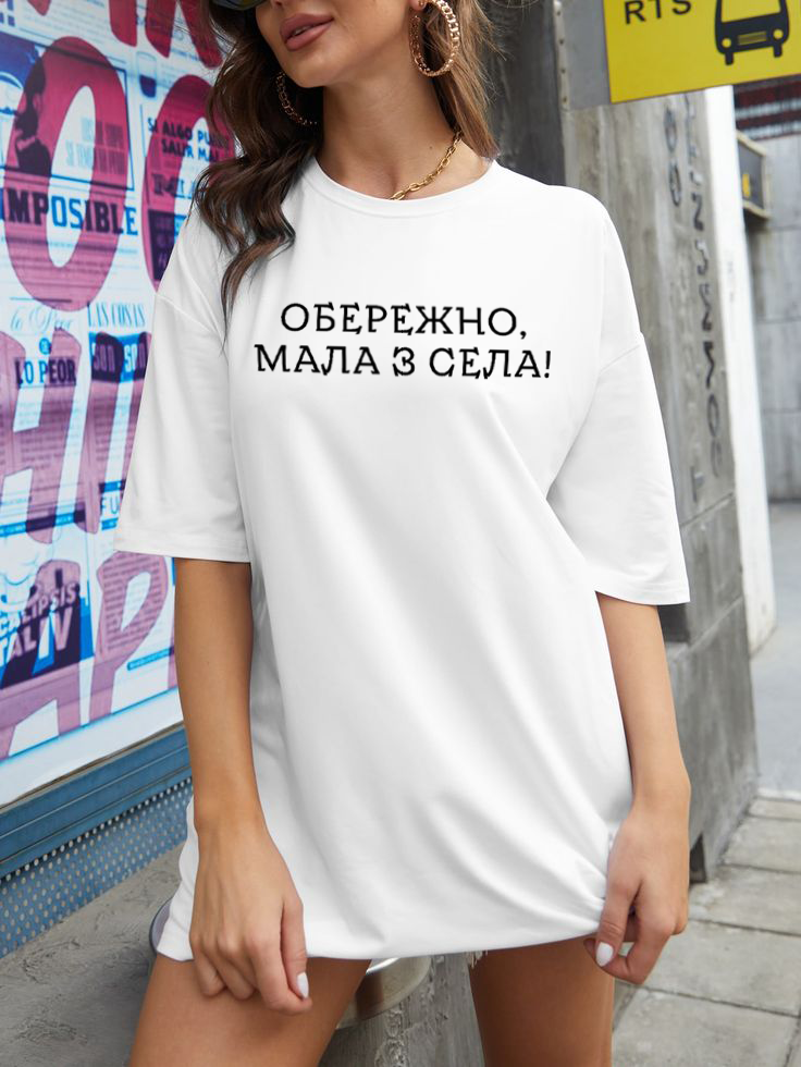 Футболка 61-044 жіноча з мерчем XL Білий