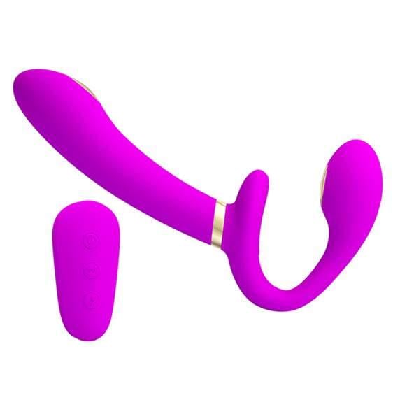 Страпон женский безремневой Pretty Love Thunderbird Harnessfree Stimulator Purple ( 38131597)