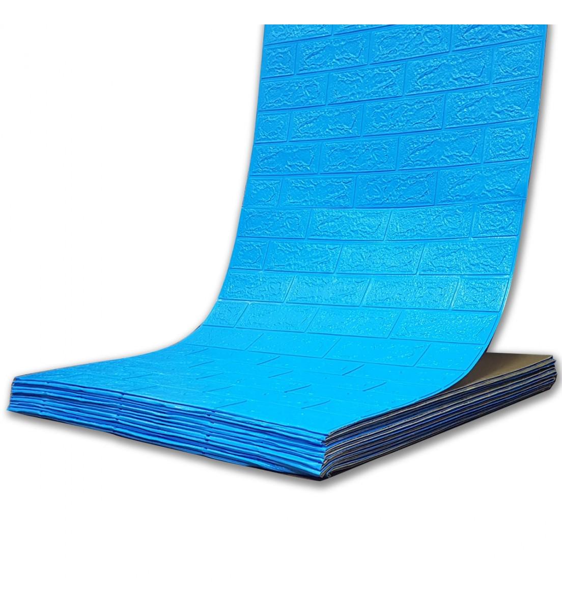 3D-панель под кирпич самоклеющаяся 3080x700x3 мм Синий