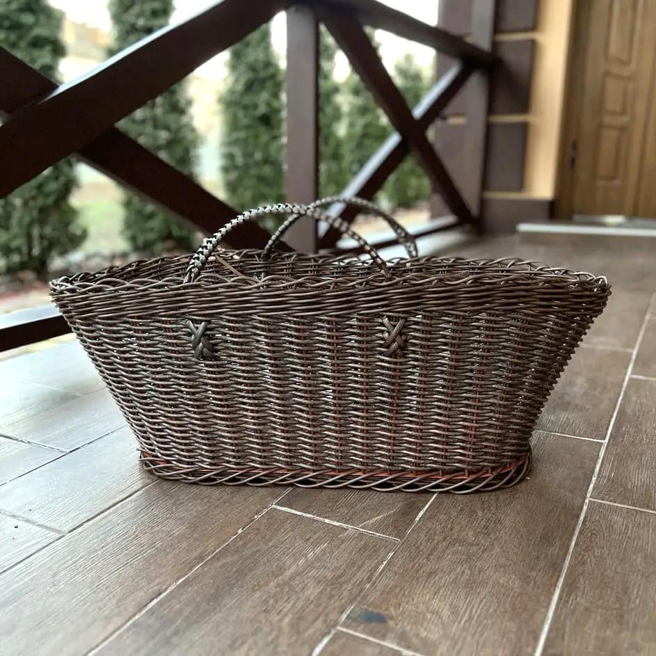 Корзина из лозы овальная (1742556601)