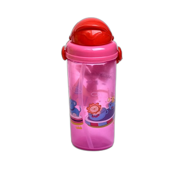 Пляшка-поїлка дитяча з трубочкою/ремінцем 500 мл (AN012657)