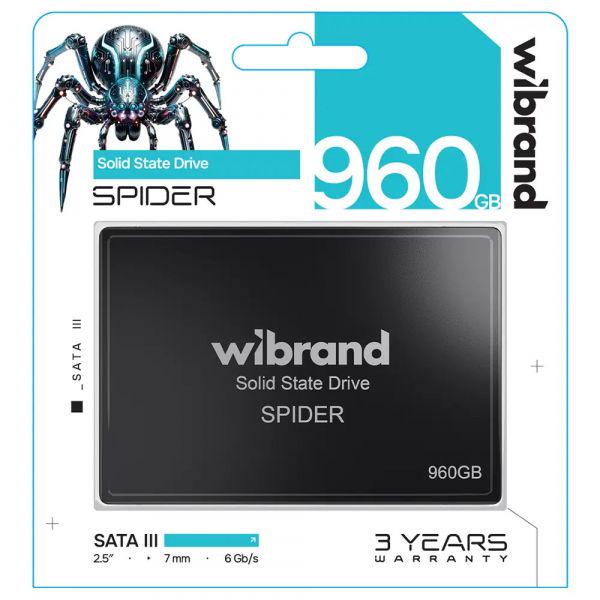 SSD-накопичувач Wibrand Spider 960Gb SATA3 2,5" 3D TLC (WI2.5SSD/SP960GBST) - фото 2