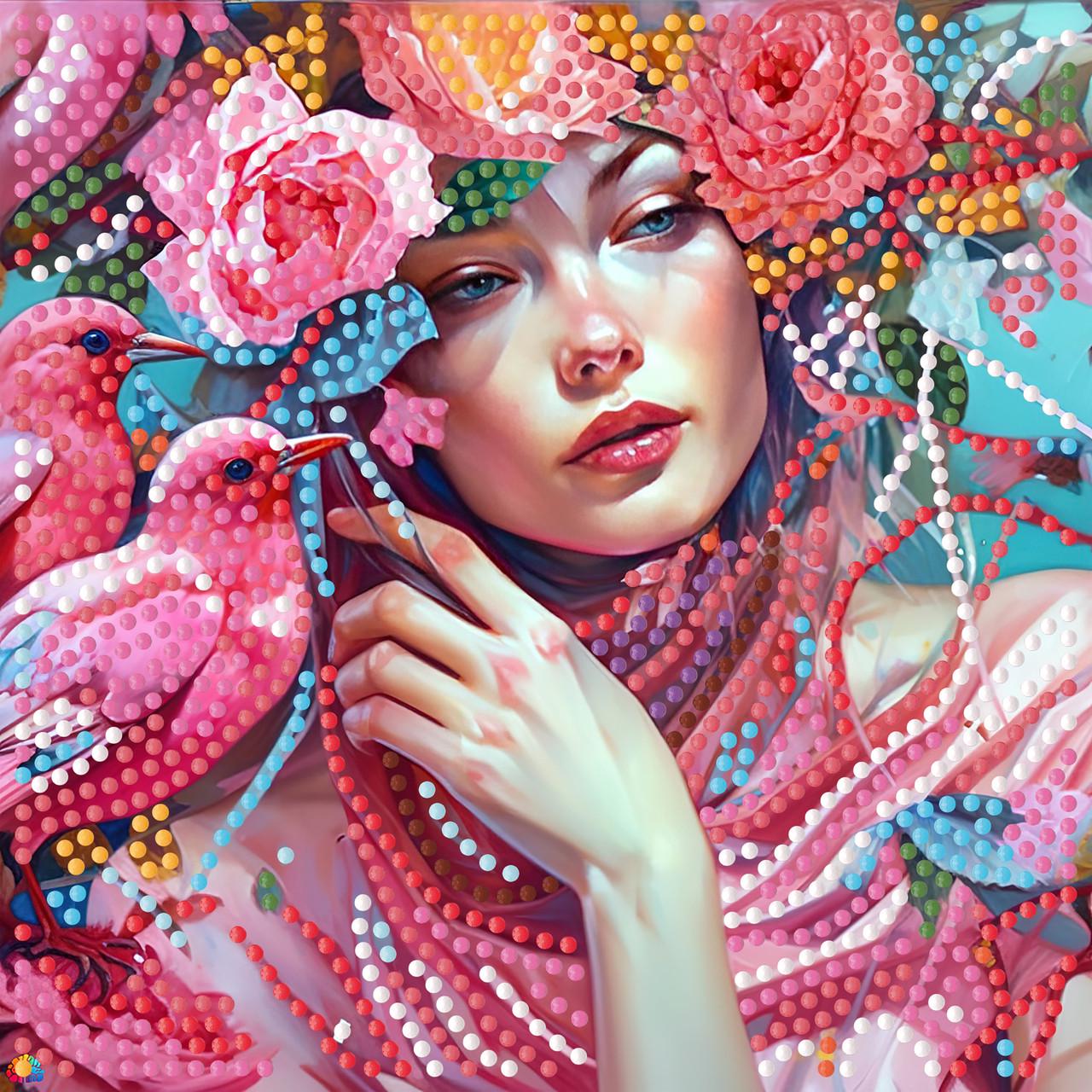 Алмазная мозаика Strateg Вдохновение на бумажной основе 18х18 см (ZAV1818-25)