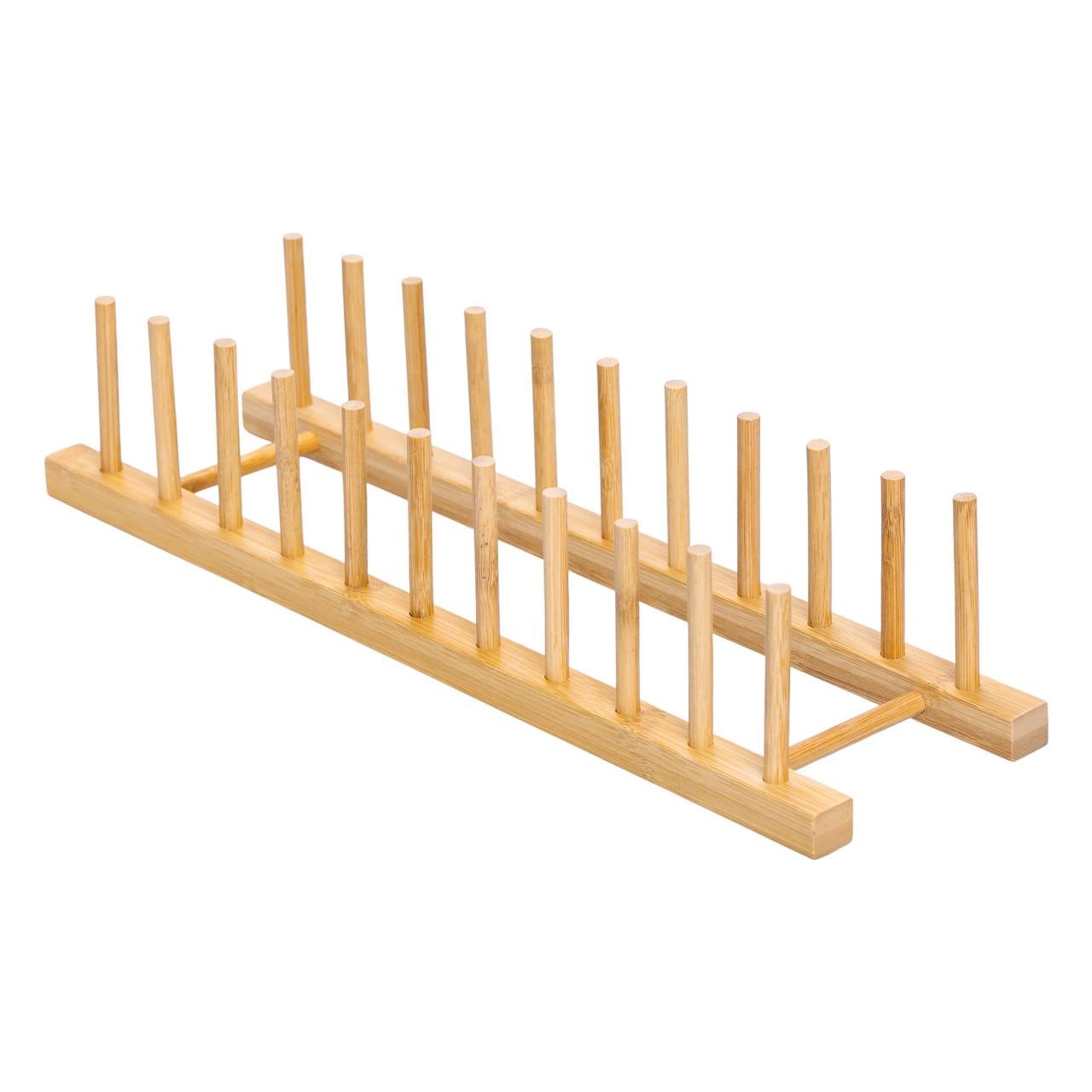 Підставка для посуду бамбукова 45х11х9,5 см (HB-40-14) - фото 6 Підставка для посуду бамбукова 45х11х9,5 см (HB-40-14) - фото 6
