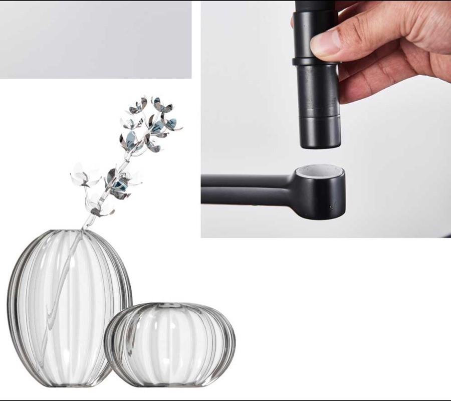 Змішувач для кухні Landberg Black із підключенням фільтрованої води (323LA) - фото 5