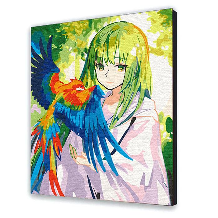 Картина за номерами ART CRAFT Та що розмовляє з птахами 40х50 см (10264-AC)