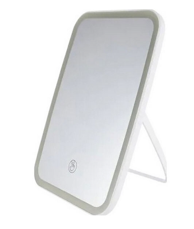 Зеркало для макияжа с LED подсветкой настольное одностороннее Белый (29690855) - фото 4 Зеркало для макияжа с LED подсветкой настольное одностороннее Белый (29690855) - фото 4