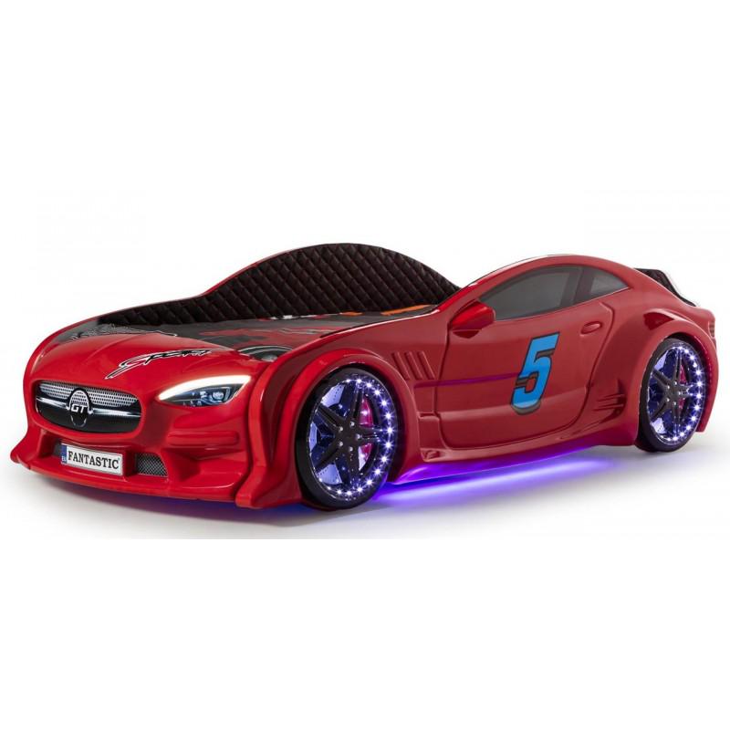 Кровать-машина Super Car Mersedes с подсветкой дна/фар/колес кожаный салон Красный (500.03.02-1) Кровать-машина Super Car Mersedes с подсветкой дна/фар/колес кожаный салон Красный (500.03.02-1)