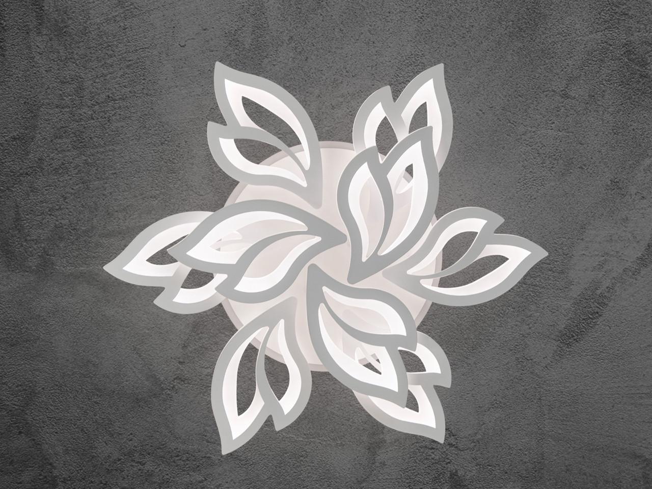 Люстра LED в гостиную с пультом 8165-6+3WH-LS 140 W на 20 м2 Белый (2437060107) - фото 2